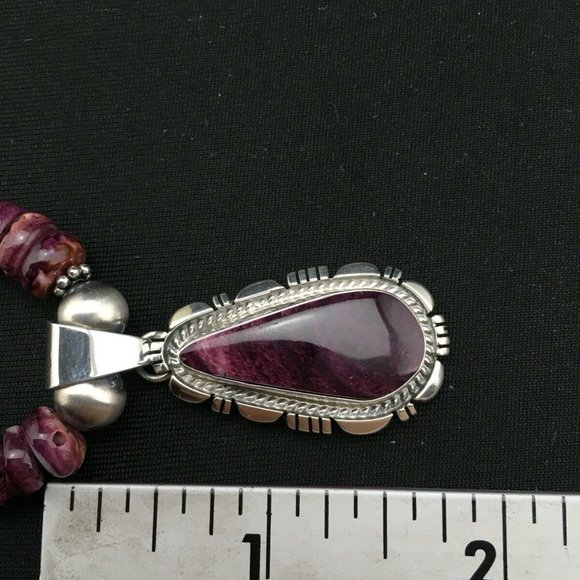 Women's Gift Navajo Purple Necklace Pendant Ln 22 - Picture 12 of 12